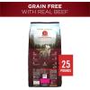 imagePurina ONE Grain Free Natural High Protein Dry Dog Food Formula True Instinct with Real Beef with Added Vitamins Minerals and Nutrients  25 lb BagBeef