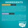 imagePurina ONE Natural High Protein Cat Food Variety Pack Chicken Tuna Salmon and Trout Recipes  Pack of 24 3 oz Cans