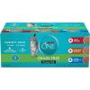 imagePurina ONE Grain Free Natural Pate Wet Cat Food Variety Pack Beef Chicken and Ocean Whitefish Recipes  2 Packs of 12 3 oz PullTop Cans