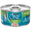 imagePurina ONE Indoor Natural High Protein Pate Wet Cat Food Indoor Advantage Ocean Whitefish ampamp Rice  24 3 oz PullTop CansOcean Whitefish
