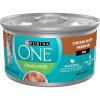imagePurina ONE Natural Grain Free Wet Cat Food Pate Chicken Recipe  Pack of 24 3 oz PullTop CansChicken