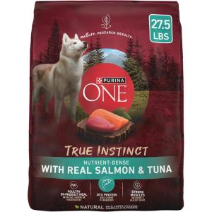 imagePurina ONE True Instinct With Real Salmon and Tuna Natural With Added Vitamins Minerals and Nutrients High Protein Dog Food Dry Formula  275 lb Bag