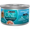 imagePurina ONE Natural High Protein Cat Food Chicken and Salmon Recipe in Sauce  Pack of 24 3 oz PullTop Cans