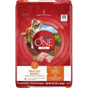 imagePurina ONE Plus Healthy Weight HighProtein Dog Food Dry Formula  165 lb Bag