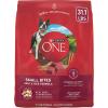 imagePurina ONE Small Bites Beef and Rice Formula Small High Protein Dry Dog Food Natural With Added Vitamins Minerals and Nutrients  311 lb BagBeef  Rice  Small Bites
