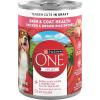 imagePurina ONE Tender Cuts Skin ampamp Coat Chicken ampamp Brown Rice Wet Dog Food  13 oz Can13 Ounce Pack of 12