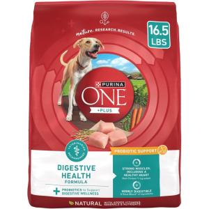 imagePurina One Plus Digestive Health Formula Dry Dog Food Natural with Added Vitamins Minerals and Nutrients  311 Lb Bag165 Pound Pack of 1