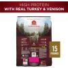 imagePurina ONE Natural High Protein Dry Dog Food Dry True Instinct with Real Beef and Salmon With Bone Broth and Added Vitamins Minerals and Nutrients  275 lb BagTurkey  Venison
