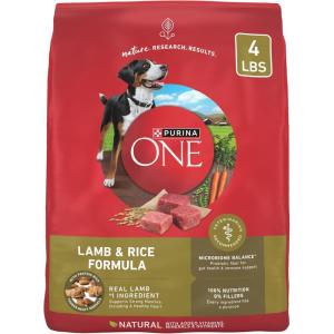 imagePurina ONE Chicken and Rice Formula Dry Dog Food  40 lb BagLamb  Rice