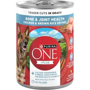 imagePurina ONE Tender Cuts Bone ampamp Joint Chicken ampamp Brown Rice Wet Dog Food  13 oz Can