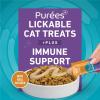 imagePurina ONE Plus Immune Support Purees with Real Chicken Lickable Cat Treats  14 oz Pack of 4