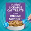 imagePurina ONE Plus Immune Support Purees with Real Tuna Lickable Cat Treats  14 oz Pack of 4