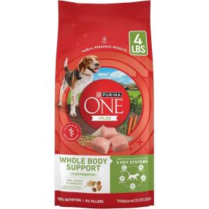 imagePurina ONE Plus Whole Body Support with Chicken Dry Dog Food  4 lb Bag